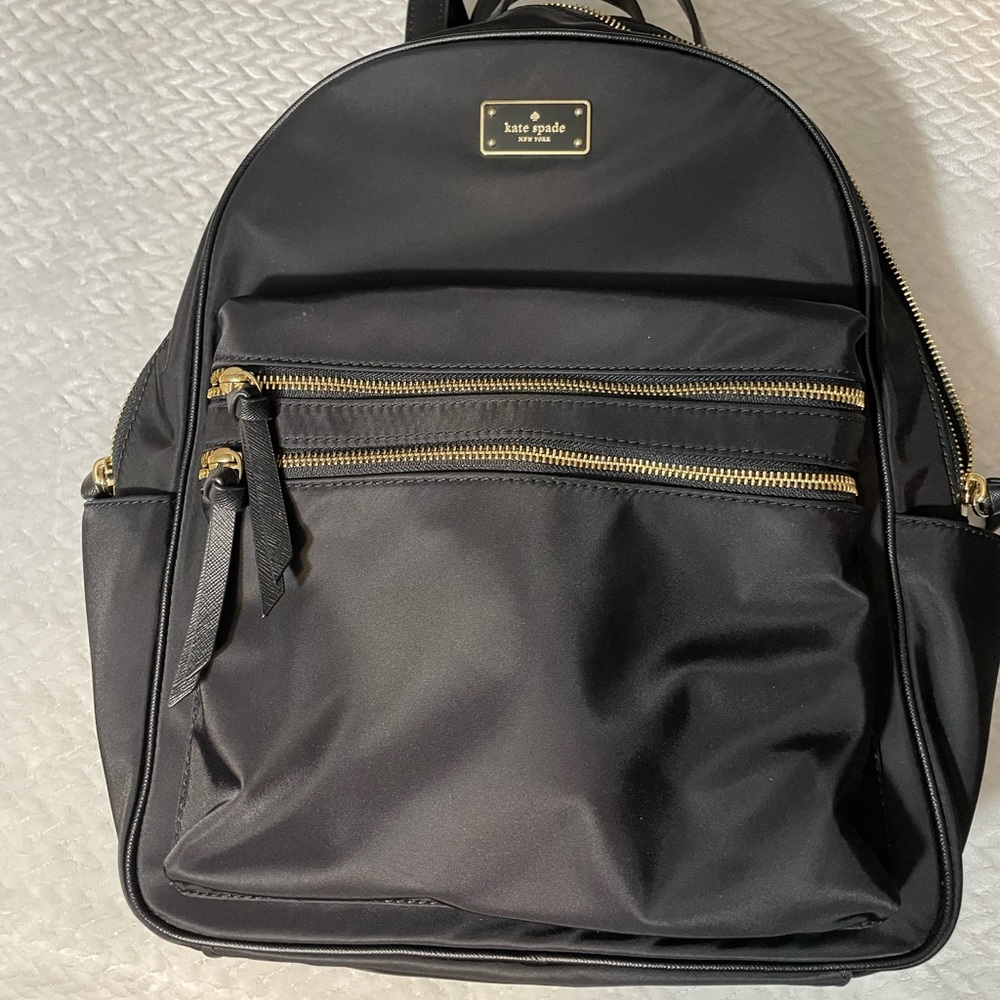 Kate spade large black backpack